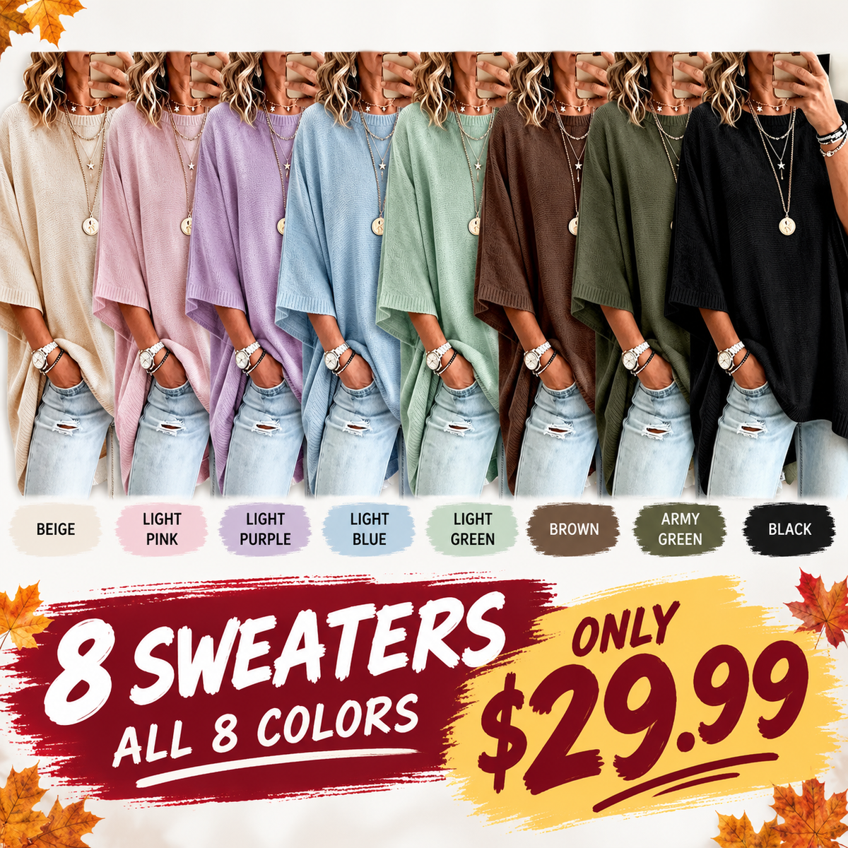 Women's Loose Casual Knit Sweater