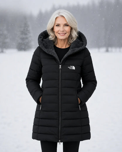 Fleece Lined Quilted Coat