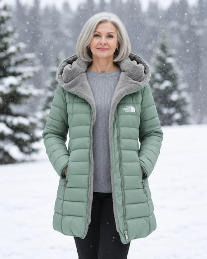 Fleece Lined Quilted Coat