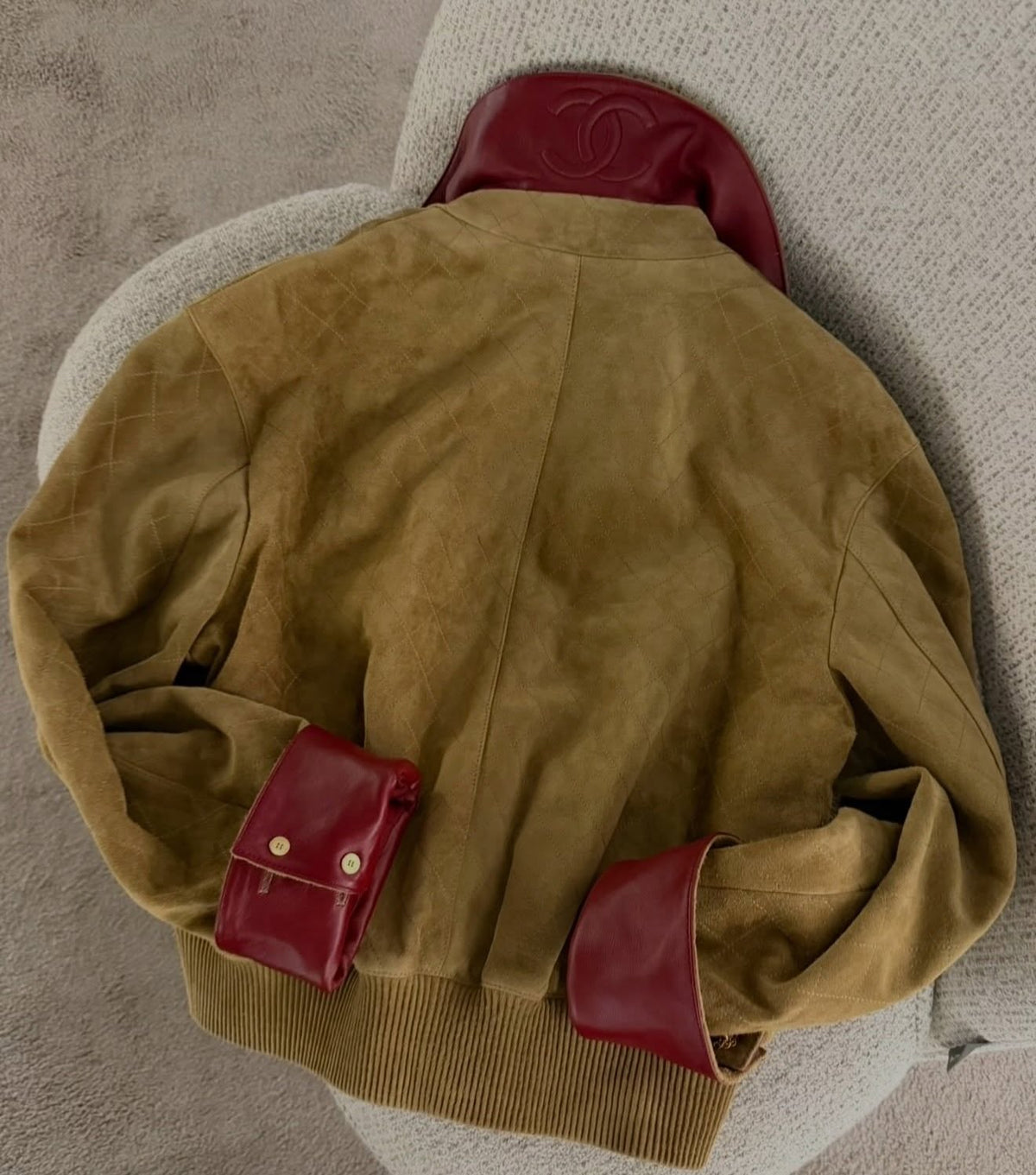 Suede Bomber Jacket