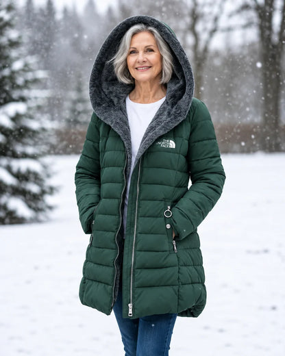 Fleece Lined Quilted Coat